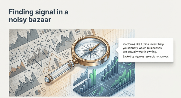 finding signal in a noisy bazaar