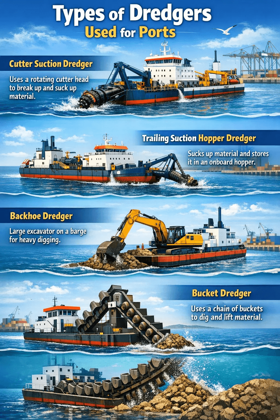 type of dredgers