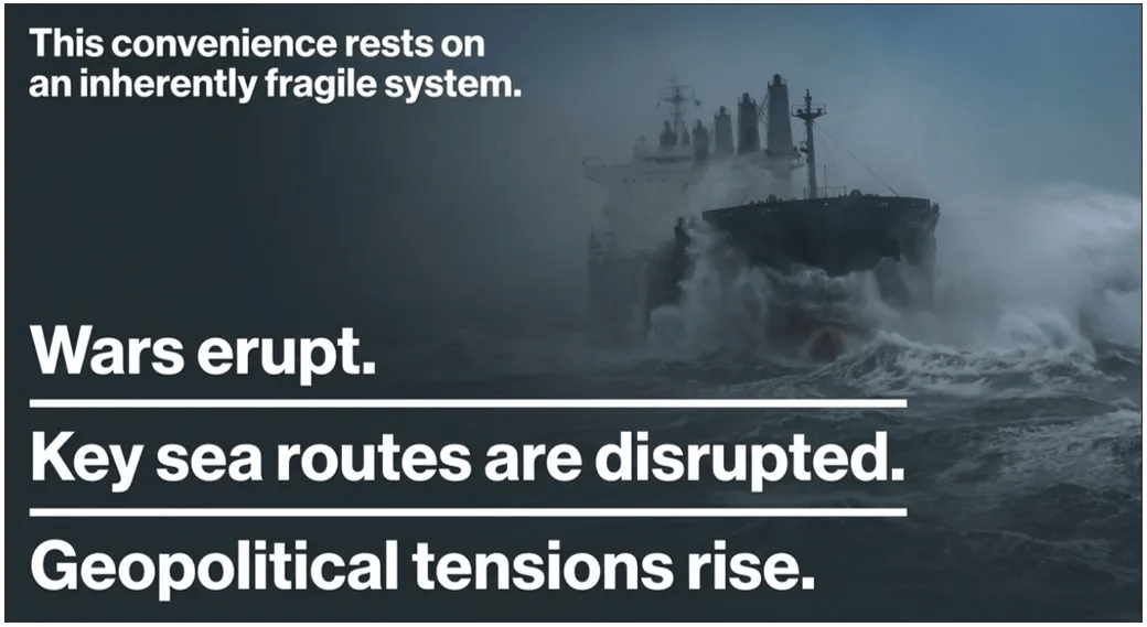 Global trade vulnerable to geopolitical shocks