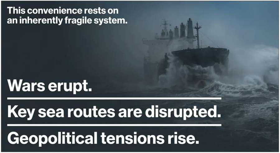 Global trade vulnerable to geopolitical shocks