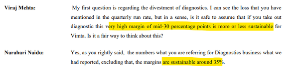 Vimta Labs investor conversation