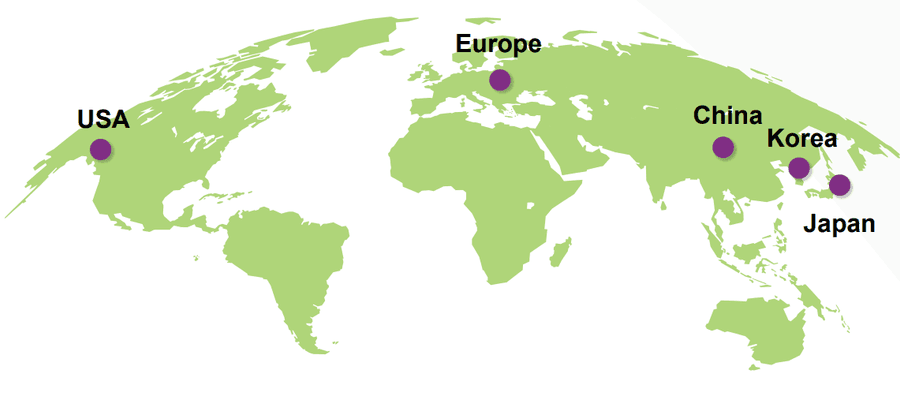 Geographical Locations from which the revenues comes from